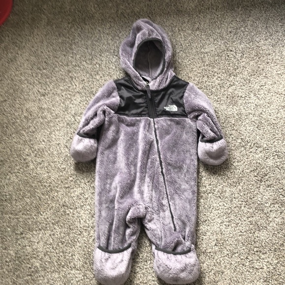 North Face Infant One Piece Fleece Zip - Picture 2 of 5